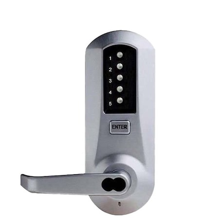 Dormakaba Simplex 5041SWL Pushbutton Lever Lock - 26D - Schlage - LFIC - w/ Key Override in Satin Chrome KABA-5041SWL-26D-41